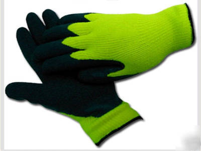  viking maxx-grip hi-viz green thermo glove-med-size 8