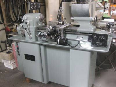 Rebuilt hardinge hlv-h toolroom lathe. reground bed