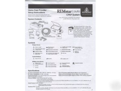 Respironics remstar auto cpap full setup manual free