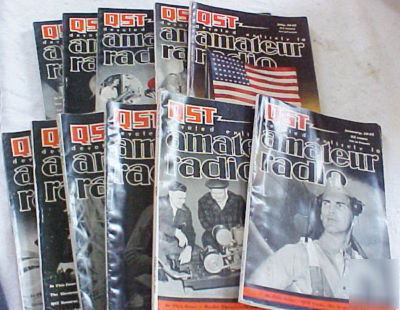 (11) year 1943 arrl qst magazine amateur ham radio n/r