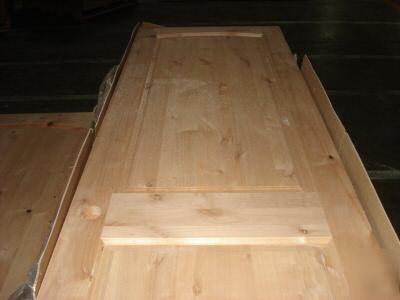 2 panel arch top knotty alder solid core wood door 8'0 