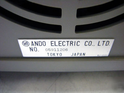 Ando AQ7110 optical fiber analyzer w/ AQ7113