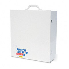 First aid only industrial first aid station with three