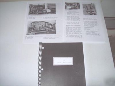 Massey harris hydrualic school tractor manual 1957