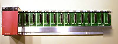 Mitsubishi melsec-q 13 slot rack & power supply Q61P-A2