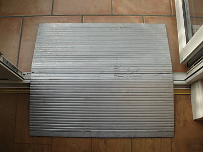 New portable access 2 piece wheelchair bridge ramp - 