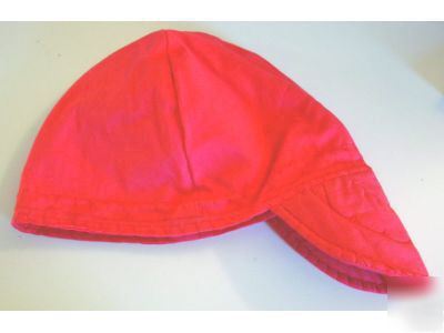 New solid fiery red welding hat 7 3/8 hats a-hotties