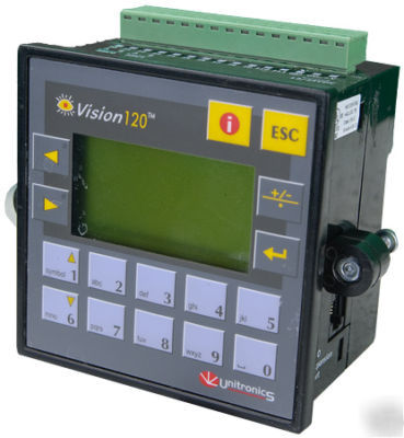 Unitronics vision 120 plc with graphic hmi & i/o