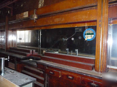 Vintage back and front bar with mirrors