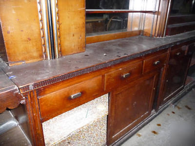 Vintage back and front bar with mirrors