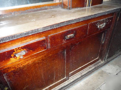 Vintage back and front bar with mirrors