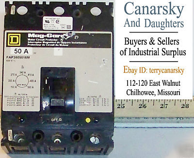 1 used square d FAP3605016M 50 amp circuit breaker