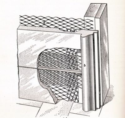 1938 building spec work roof stairs sheet metal plaster