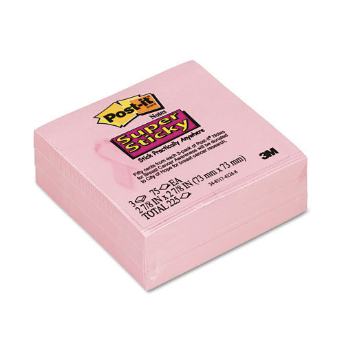 3M 6333SSBCA3 post-its for breast cancer awareness 2PKS