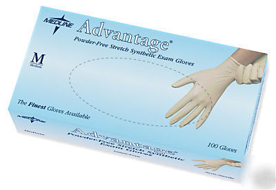 Advantage powder-free stretch vinyl synthetic gloves