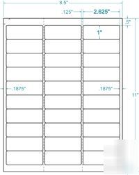 Avery 5160 5260 5810 5960 8160 laser mailing labels 