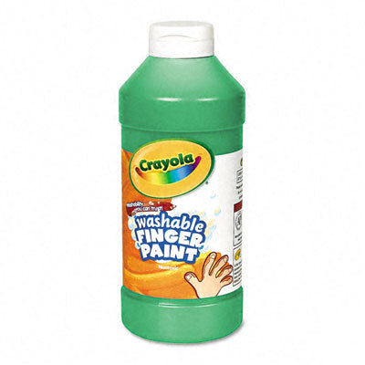 Binney & smith washable fingerpaint, green, 16 ounces