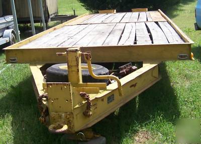 Case 580 b and 1977 hercules 21000LB. gvwr trailer