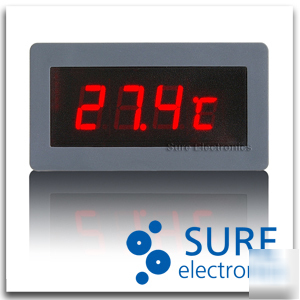 Digital led thermometer temperature auto car meter c/f
