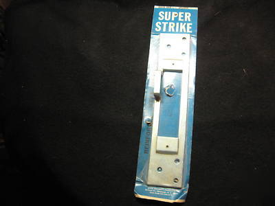 Door release strike plate high strenth afco kick in res