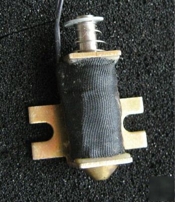 Five magnetec cc 3484 miniature solenoid actuators