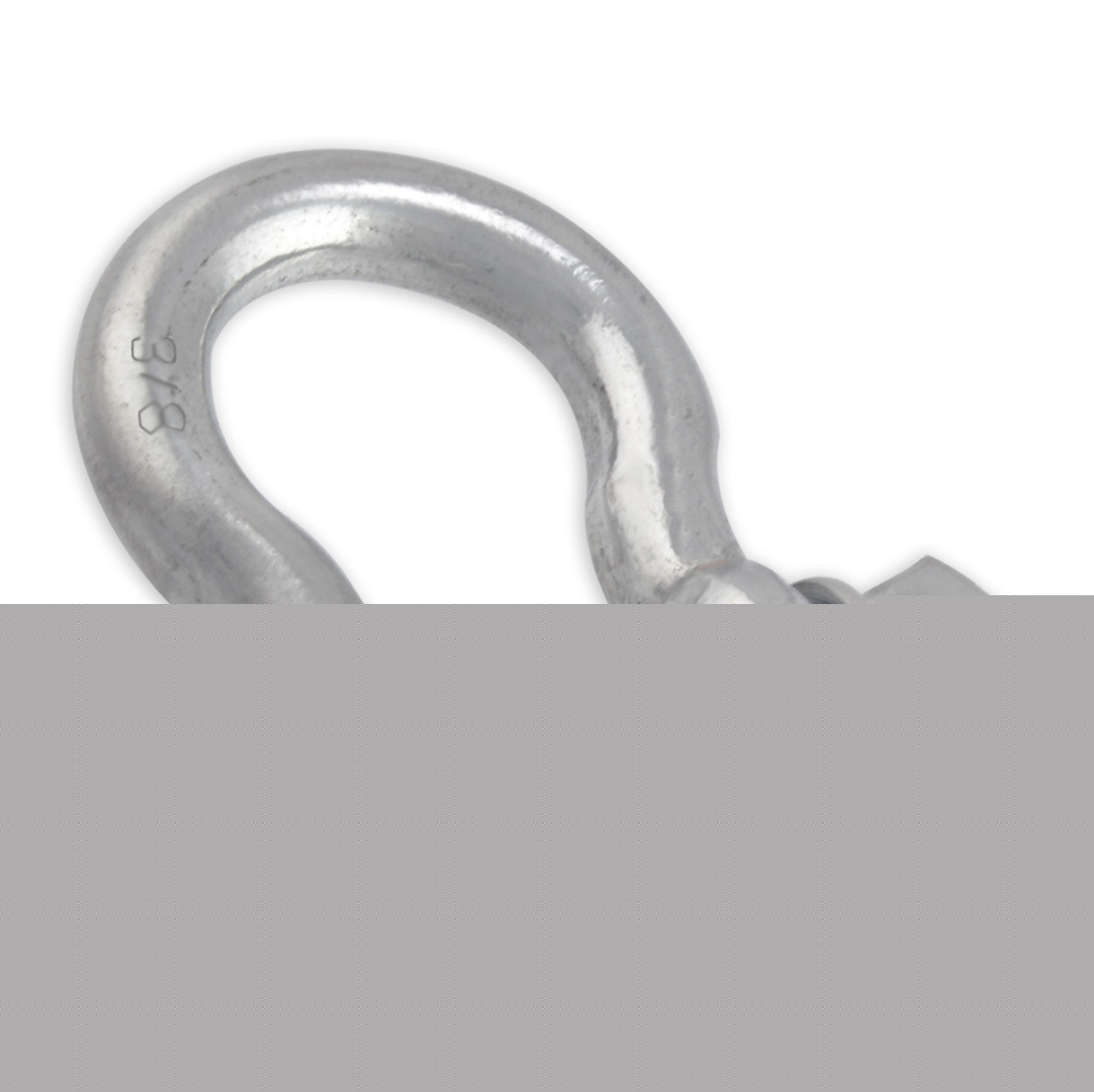 Galvanized steel screw pin anchor shackle - 3/8