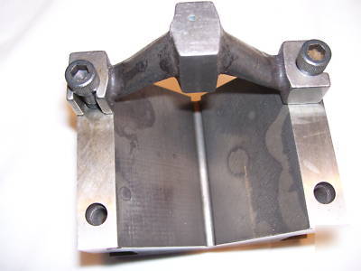 Large machinist v block & clamp holds up to 3