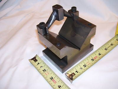 Large machinist v block & clamp holds up to 3