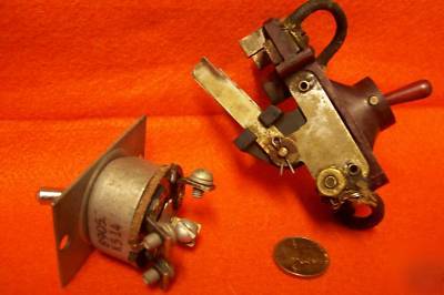 Lot of 2 ea. switches / c-h toggle / old 