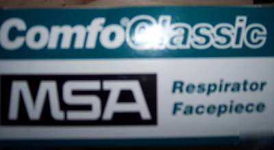 Msa respirator mask large black silicone p/n 808073 