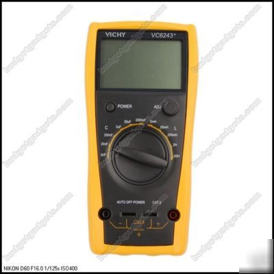 New VC6243+ lc meter inductance digital capacitance 20H 