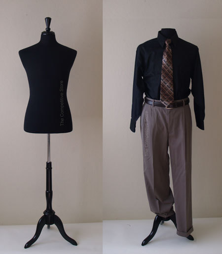 New male mannequin dress form display brand black