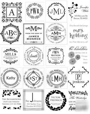 Personalized self-inking rubber stamps