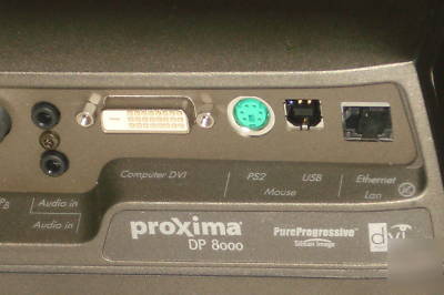 Proxima dp 8000 pureprogressive dvi lcd projector