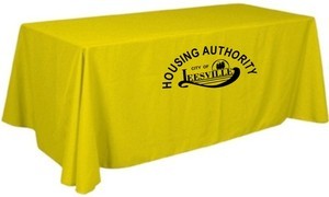 Trade show table throw w/ one color imprint
