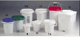 1 gal super seal screw top pails qty 10 SS010WH