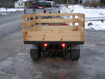 1974 cushman turf truckster w/ dump bed & wood rack