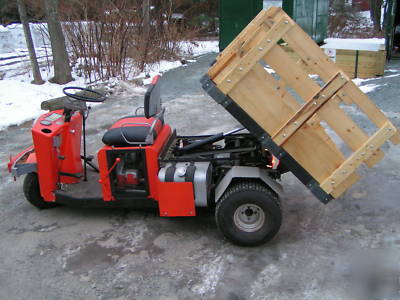 1974 cushman turf truckster w/ dump bed & wood rack