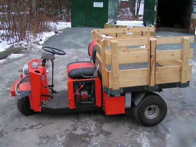 1974 cushman turf truckster w/ dump bed & wood rack