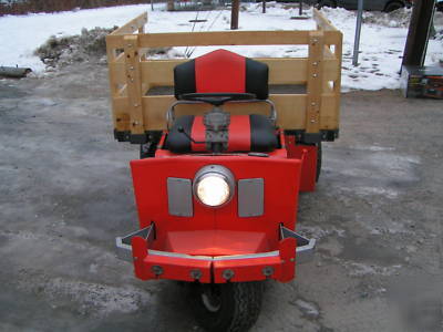 1974 cushman turf truckster w/ dump bed & wood rack
