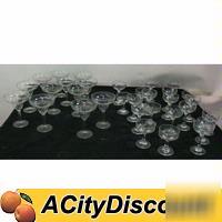 32 pc commercial restaurant bar assorted glassware set