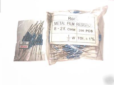 500X 1/2W 1% metal film resistor assortment tool box 