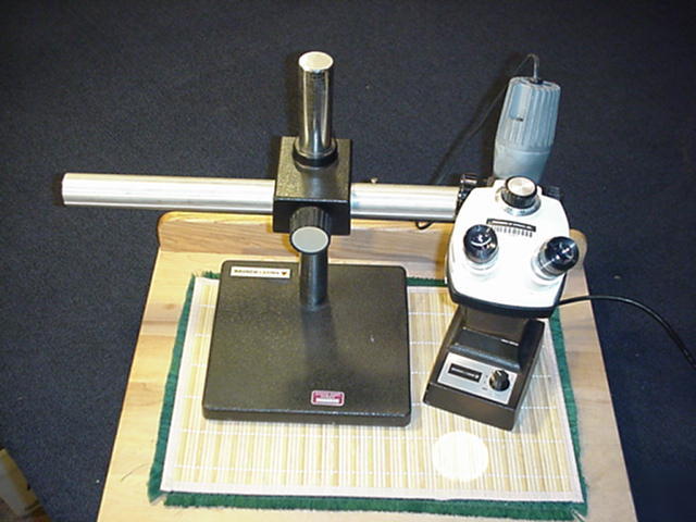 Bausch & lomb stereozoom 4 w/ illuminator & boom stand