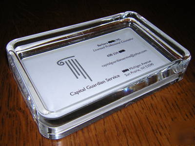 Business card/photo paperweight kit---great grad idea 