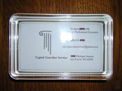 Business card/photo paperweight kit---great grad idea 