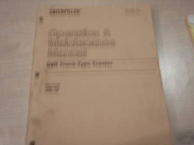 Caterpillar D8R dozer operation/maintenance book