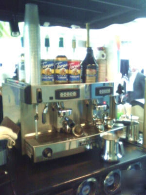 Espresso concession cart, including machine