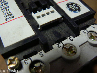 Ge CR7CK-11 size 3 contactor 600V 50 hp 120V coil 
