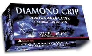 Microflex diamond grip latex gloves, : mf-300-l