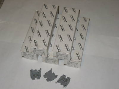 New abb entrelec 6MM 24-10AWG 30A terminal block QTY250 